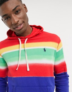 Худи с разноцветными полосками и логотипом Polo Ralph Lauren-Мульти