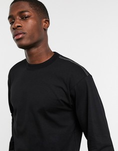 Черный лонгслив Carhartt