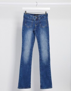 Расклешенные джинсы с накладными карманами Vero Moda-Синий