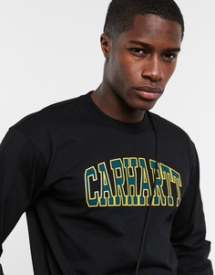 Черный лонгслив Carhartt