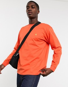 Лонгслив в крапинку Carhartt-Оранжевый