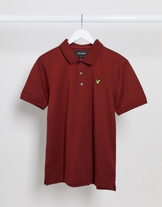 Футболка-поло из мерсеризованного трикотажа Lyle & Scott-Красный