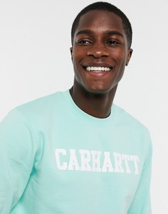 Белый свитшот Carhartt College-Синий