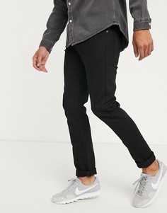 Черные суженные книзу джинсы Lee Jeans Luke-Черный