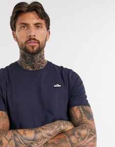 Темно-синяя футболка с вышитым логотипом adidas Originals-Темно-синий