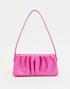 Розовая сумка на плечо в стиле 90-х со сборками ASOS DESIGN-Розовый