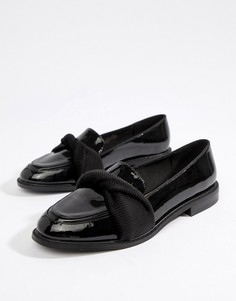 Лоферы на плоской подошве ASOS DESIGN Madalyn-Черный