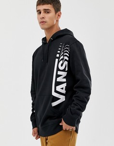 Черный худи с большим логотипом Vans