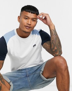 Белая футболка с рукавами реглан и логотипом Jack & Jones Core-Белый