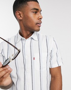 Белая рубашка классического кроя с 1 карманом и короткими рукавами Levis Classic-Белый Levis®