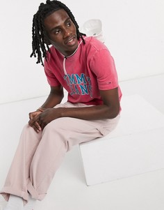 Розовая футболка с логотипом Tommy Jeans-Розовый