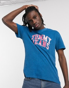 Синяя футболка с логотипом Tommy Jeans-Синий
