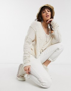 Светлый свитер Free People-Белый