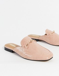 Розовые лоферы Topshop-Розовый