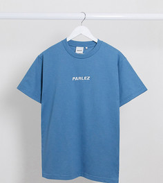 Футболка с вышивкой Parlez Ladsun эксклюзивно для ASOS-Синий