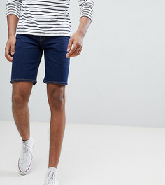 Облегающие джинсовые шорты цвета индиго ASOS TALL-Синий