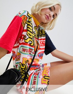 Платье-футболка с принтом The Simpsons x ASOS DESIGN-Мульти