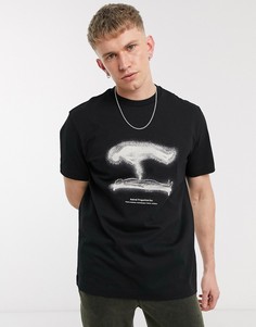 Черная футболка Weekday-Черный