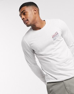 Лонгслив с логотипом Jack & Jones-Белый