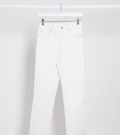 Белые джинсы-сигареты с завышенной талией ASOS DESIGN-Белый