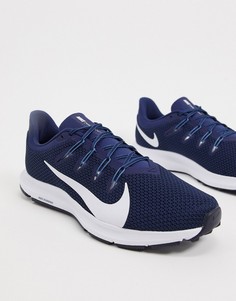 Темно-синие кроссовки Nike Running Quest 2-Темно-синий
