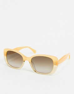 Желтые солнцезащитные очки в квадратной ретро-оправе Kate Spade-Желтый