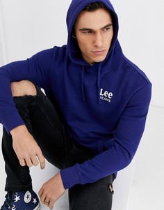 Худи темно-синего цвета с логотипом Lee Jeans-Синий