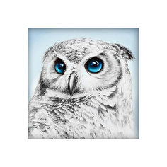 Мозаика Алмазная живопись "Взгляд совы", 25х25 см
