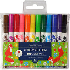 Фломастеры Bruno Visconti JoyColor Mini, 12 цветов