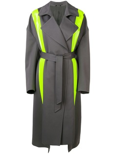 Maison Margiela тренч с флуоресцентными вставками