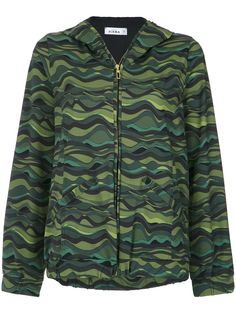 Amir Slama wave print hoodie