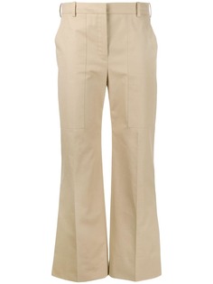 Nina Ricci брюки с боковыми разрезами и складками