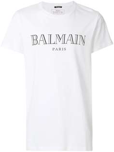Balmain футболка с принтом-логотипом