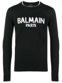 Balmain свитер с узором интарсия