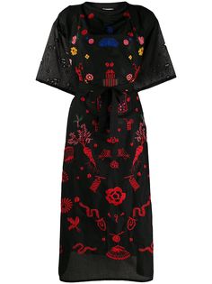 Anntian платье без рукавов с цветочным принтом