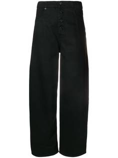 Mm6 Maison Margiela прямые брюки с завышенной талией
