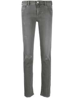 Emporio Armani джинсы скинни с завышенной талией и эффектом потертости