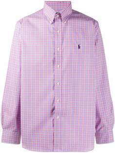 Polo Ralph Lauren logo check long-sleeve shirt