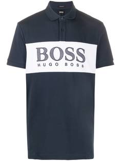 Boss Hugo Boss рубашка поло с вышитым логотипом
