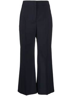 Jil Sander укороченные брюки широкого кроя