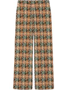 Gucci фактурные брюки с узором