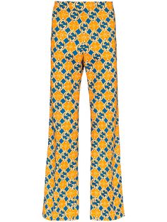Gucci printed canvas trousers