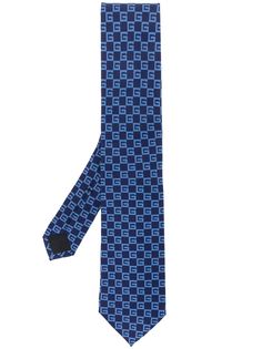 Gucci галстук с принтом Square G