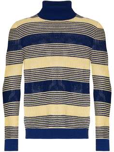 Gucci striped roll neck jumper