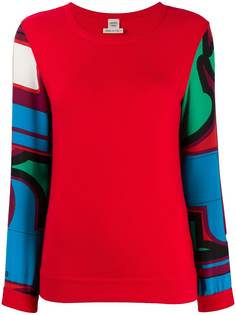 Hermès блузка с абстрактными рукавами