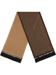 Gucci шаль Heritage из ткани ламе с узором GG