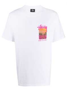 Stussy футболка с графичным принтом