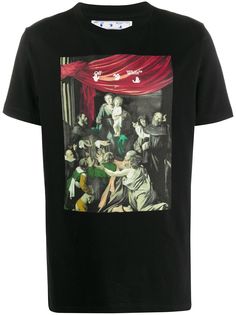 Off-White футболка Caravaggio с принтом