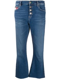 Tommy Jeans укороченные джинсы с пуговицами