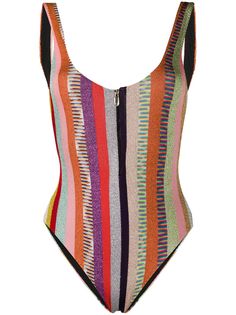 Missoni Mare купальник в полоску с молнией